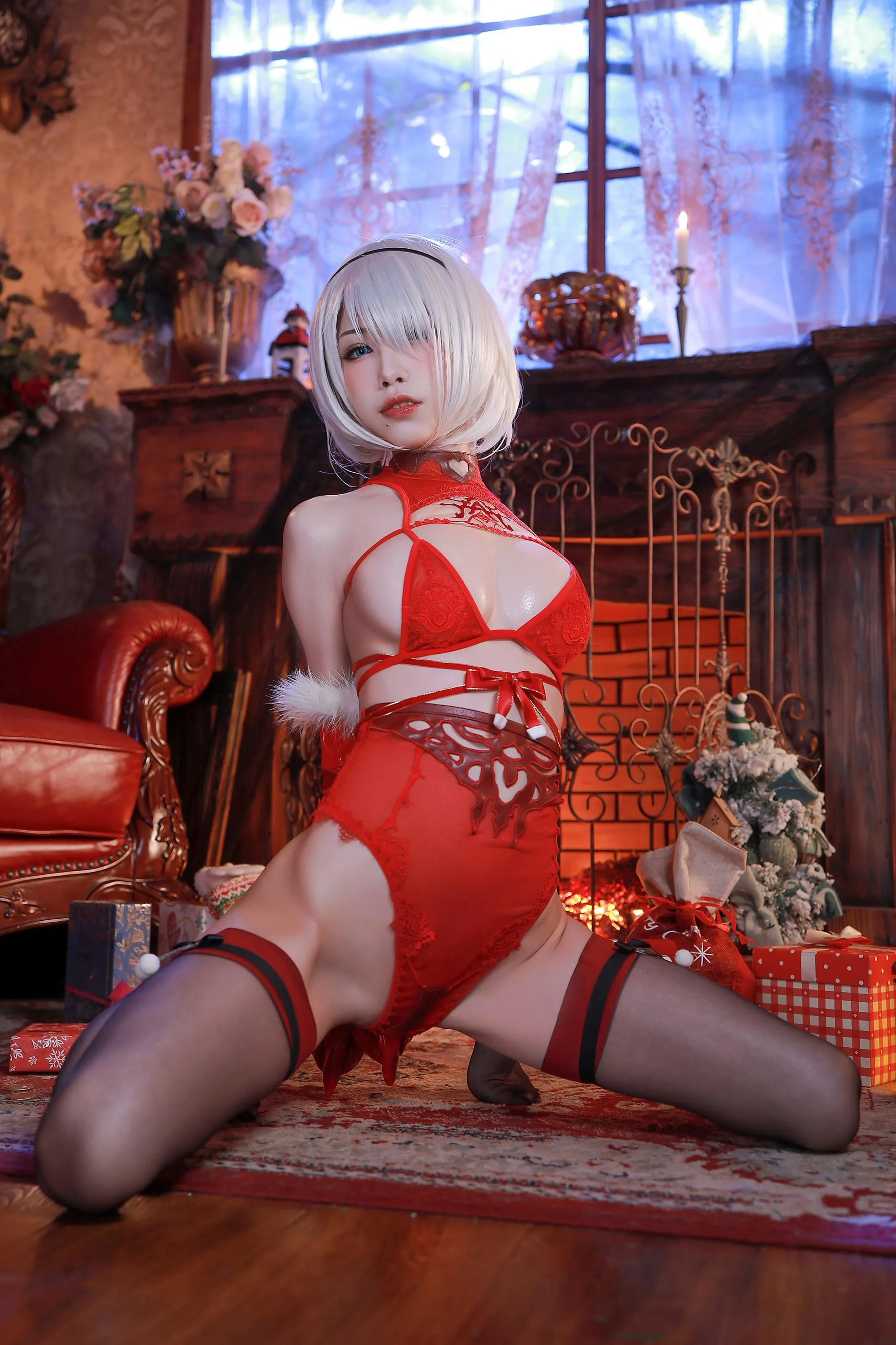 水淼Aqua – NO.72 圣诞2B连体装加丝带装 [105P]插图3